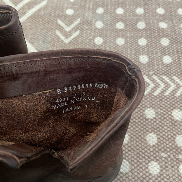 Frye brown ankle moto boot - Picture 7 of 10